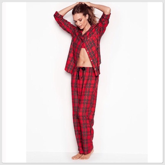 Victoria's Secret Other - 2X HP Victoria’s Secret Red/Green Xmas Flannel PJ